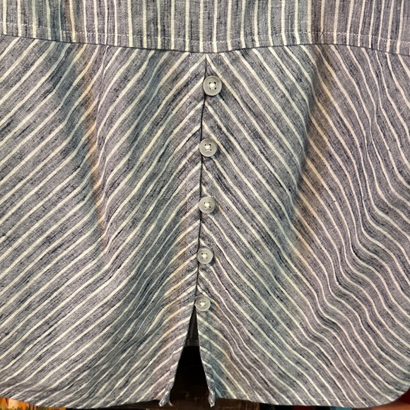 Lucky Brand Blue and White Striped Shirt - Picture 7 of 9